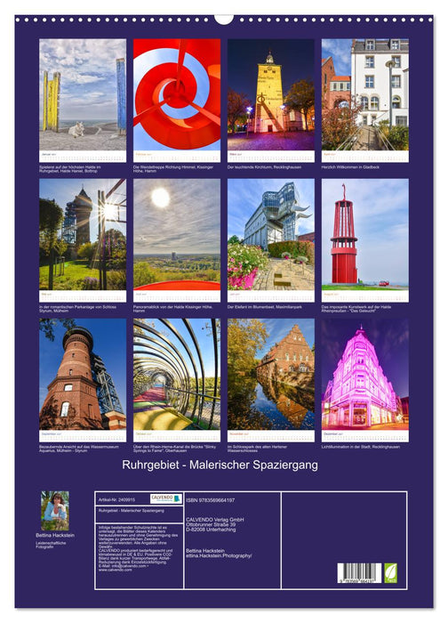 Ruhrgebiet - Malerischer Spaziergang (CALVENDO Wandkalender 2027)