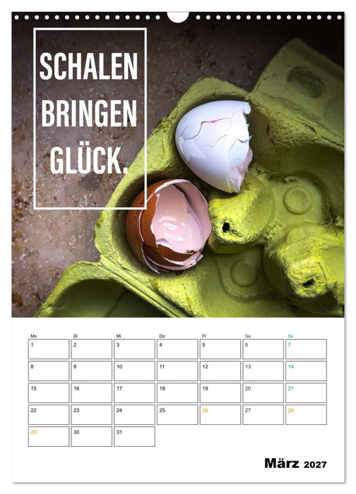 Mit Eiern durch's Jahr. (CALVENDO Wandkalender 2027)