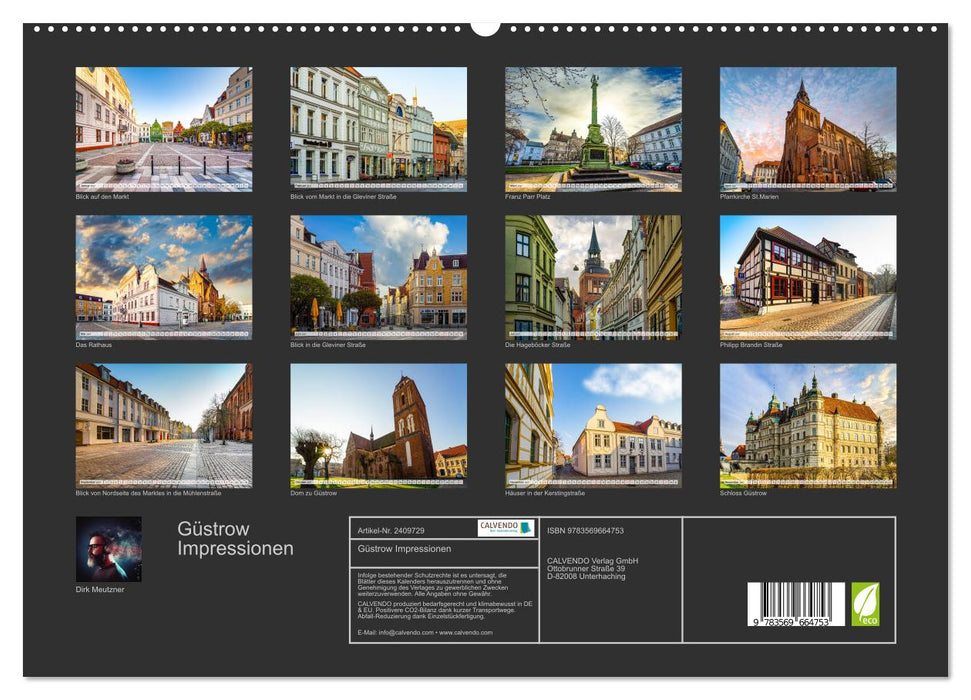 Güstrow Impressionen (CALVENDO Premium Wandkalender 2027)