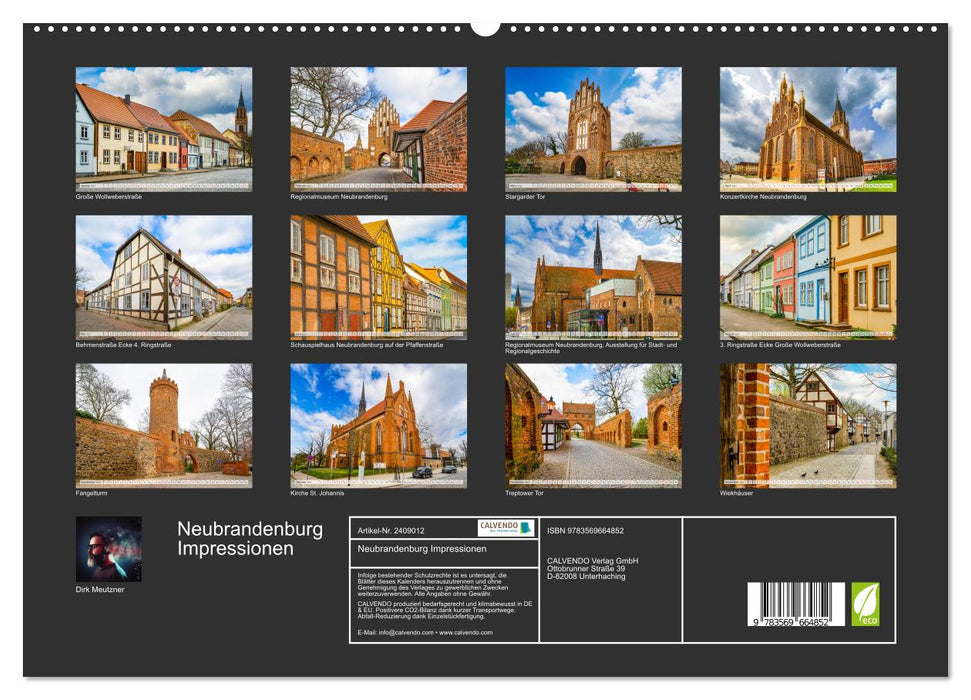 Neubrandenburg Impressionen (CALVENDO Premium Wandkalender 2027)