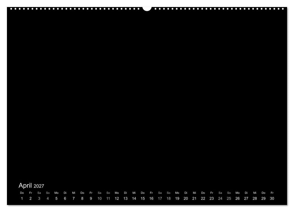 Bastelkalender: DIY Kreativ-Kalender -schwarz- (CALVENDO Wandkalender 2027)