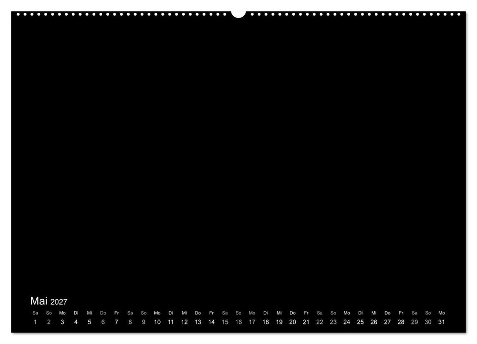Bastelkalender: DIY Kreativ-Kalender -schwarz- (CALVENDO Wandkalender 2027)
