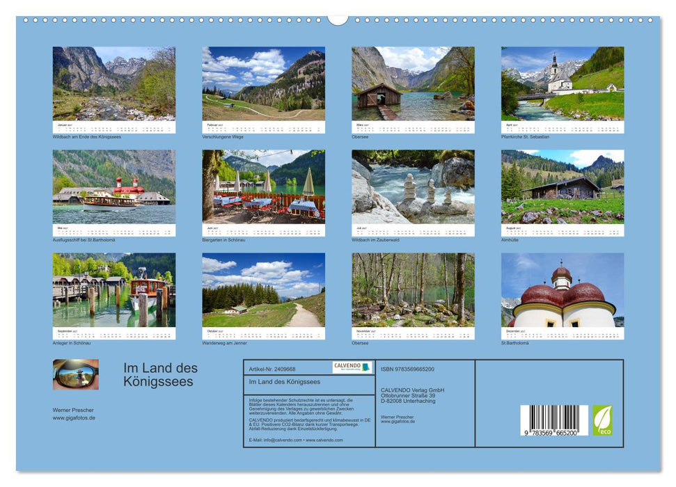 Im Land des Königssees (CALVENDO Premium Wandkalender 2027)