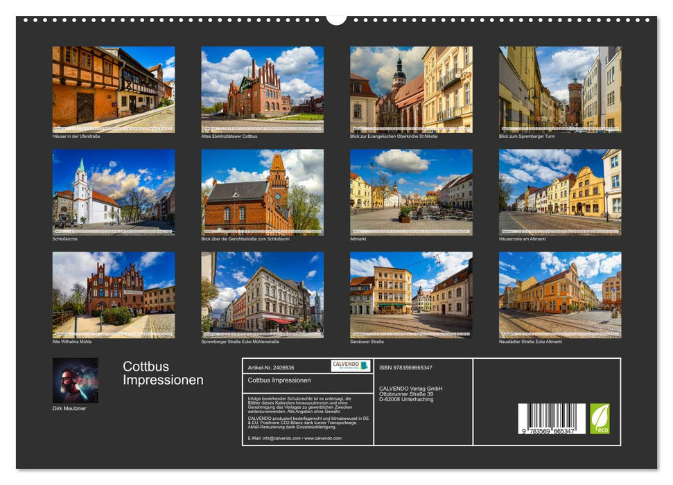 Cottbus Impressionen (CALVENDO Premium Wandkalender 2027)