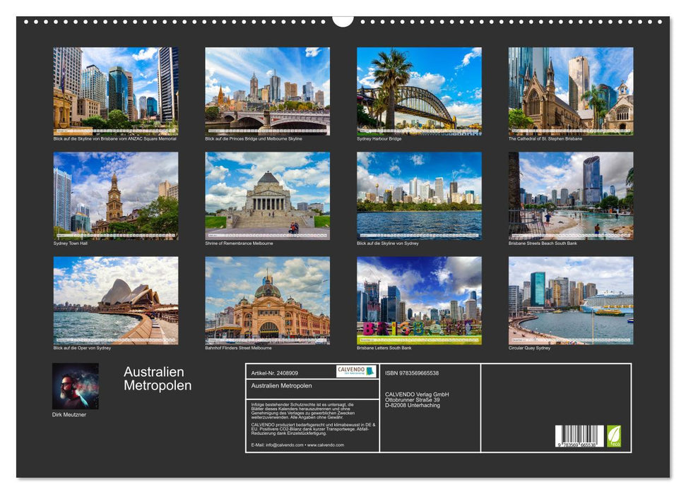 Australien Metropolen (CALVENDO Wandkalender 2027)