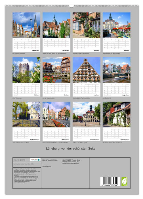 Lüneburg, von der schönsten Seite (CALVENDO Premium Wandkalender 2027)