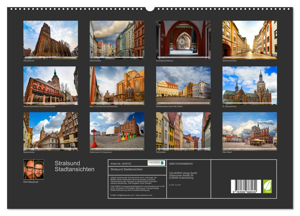 Stralsund Stadtansichten (CALVENDO Premium Wandkalender 2027)