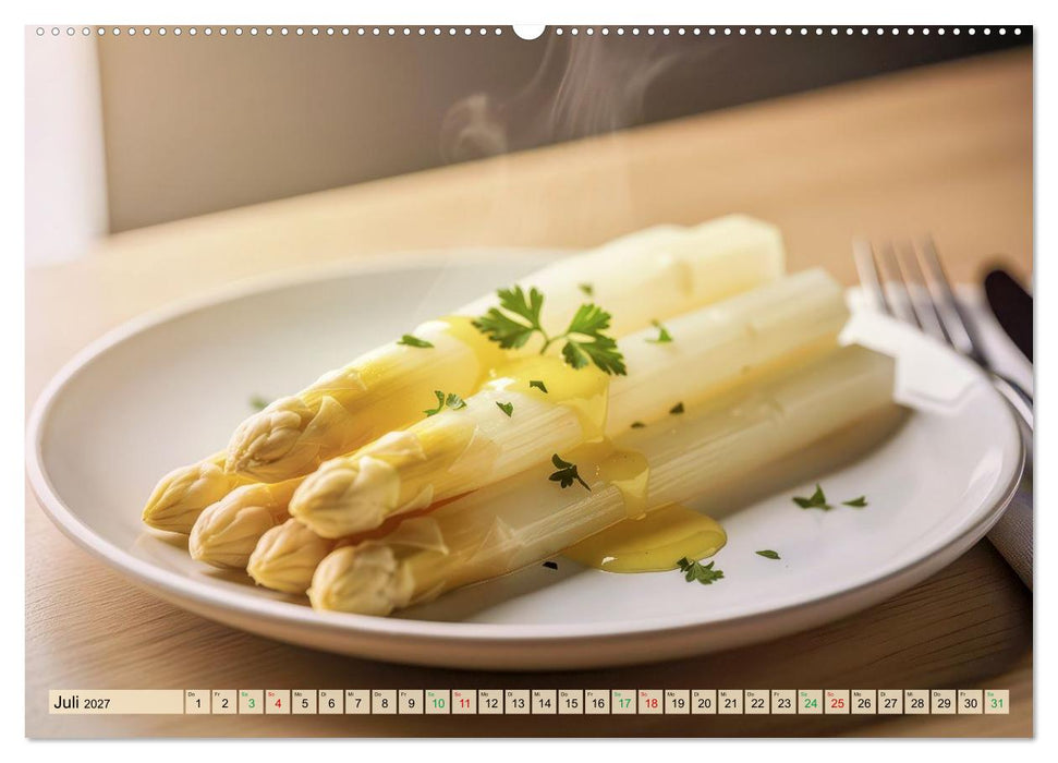 Weißer Spargel (CALVENDO Premium Wandkalender 2027)