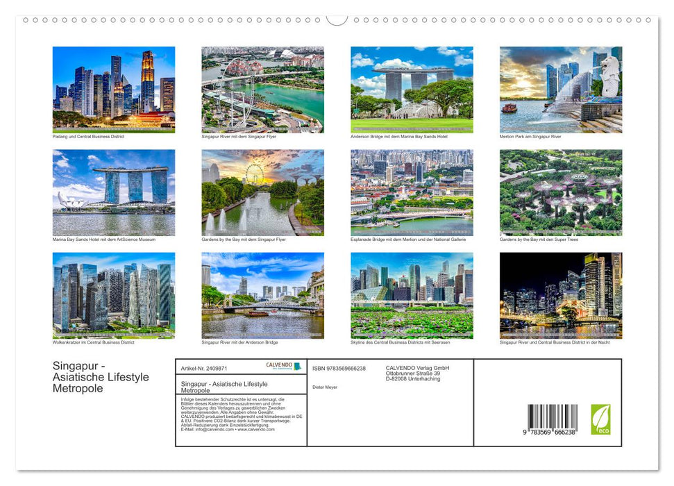 Singapur - Asiatische Lifestyle Metropole (CALVENDO Premium Wandkalender 2027)