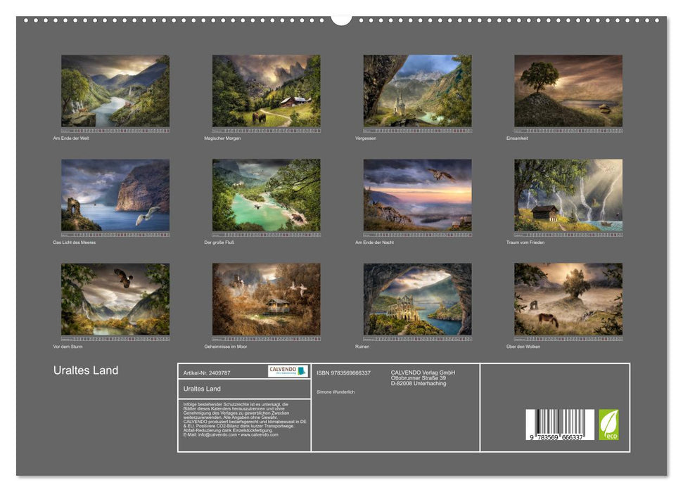 Uraltes Land (CALVENDO Premium Wandkalender 2027)