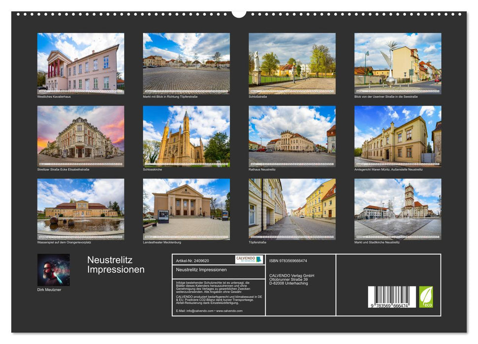 Neustrelitz Impressionen (CALVENDO Premium Wandkalender 2027)