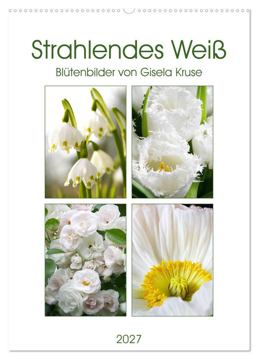 Strahlendes Weiß Blütenbilder (CALVENDO Wandkalender 2027)