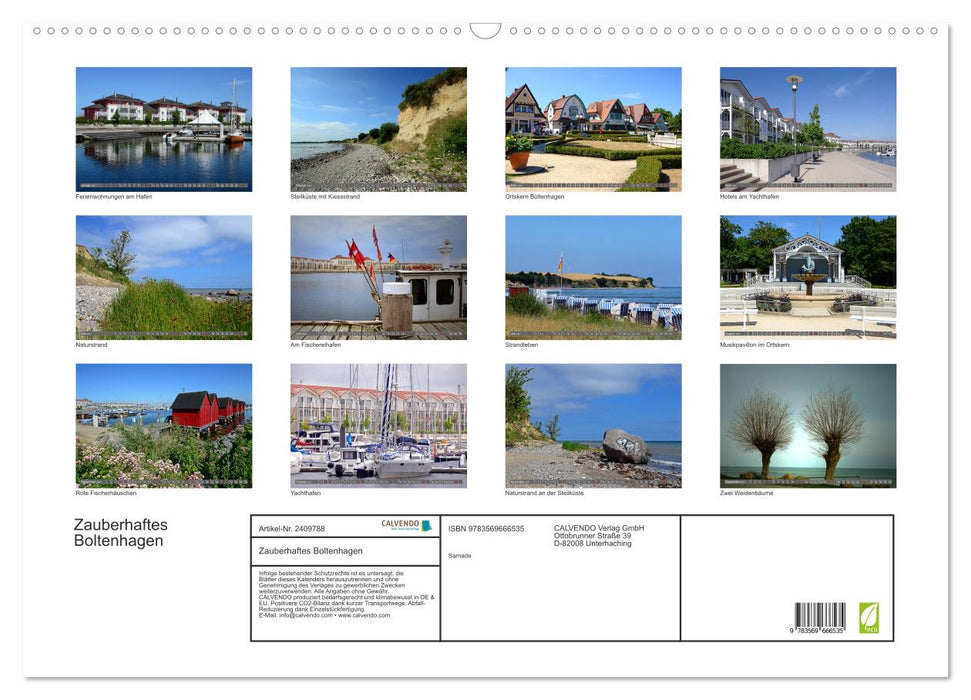 Zauberhaftes Boltenhagen (CALVENDO Wandkalender 2027)