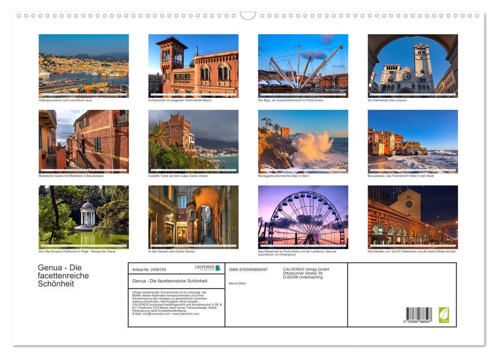 Genua - Die facettenreiche Schönheit (CALVENDO Wandkalender 2027)