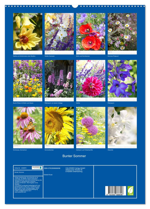 Bunter Sommer (CALVENDO Premium Wandkalender 2027)