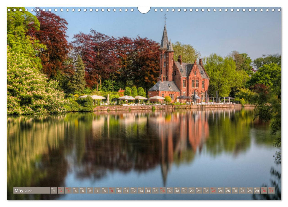 Bruges and Ghent, a photographic city tour in Flanders. (CALVENDO Monthly Calendar 2027)