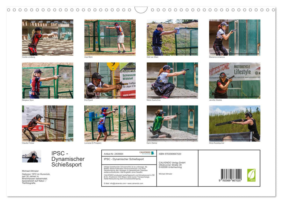IPSC - Dynamischer Schießsport (CALVENDO Wandkalender 2027)