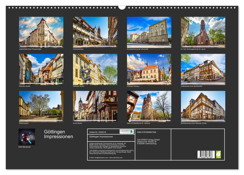 Göttingen Impressionen (CALVENDO Wandkalender 2027)