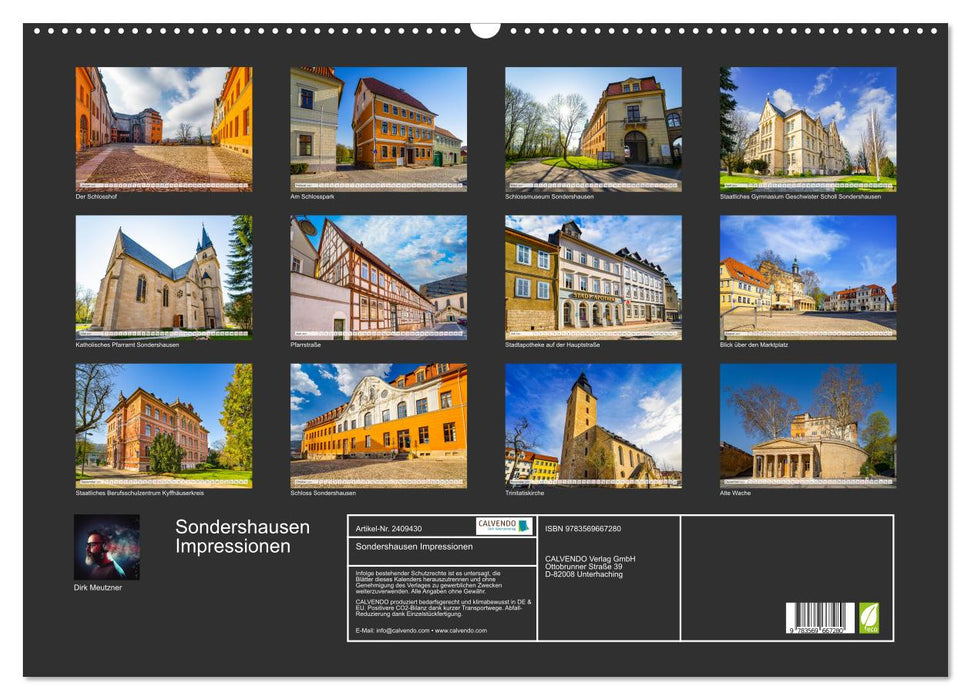 Sondershausen Impressionen (CALVENDO Wandkalender 2027)