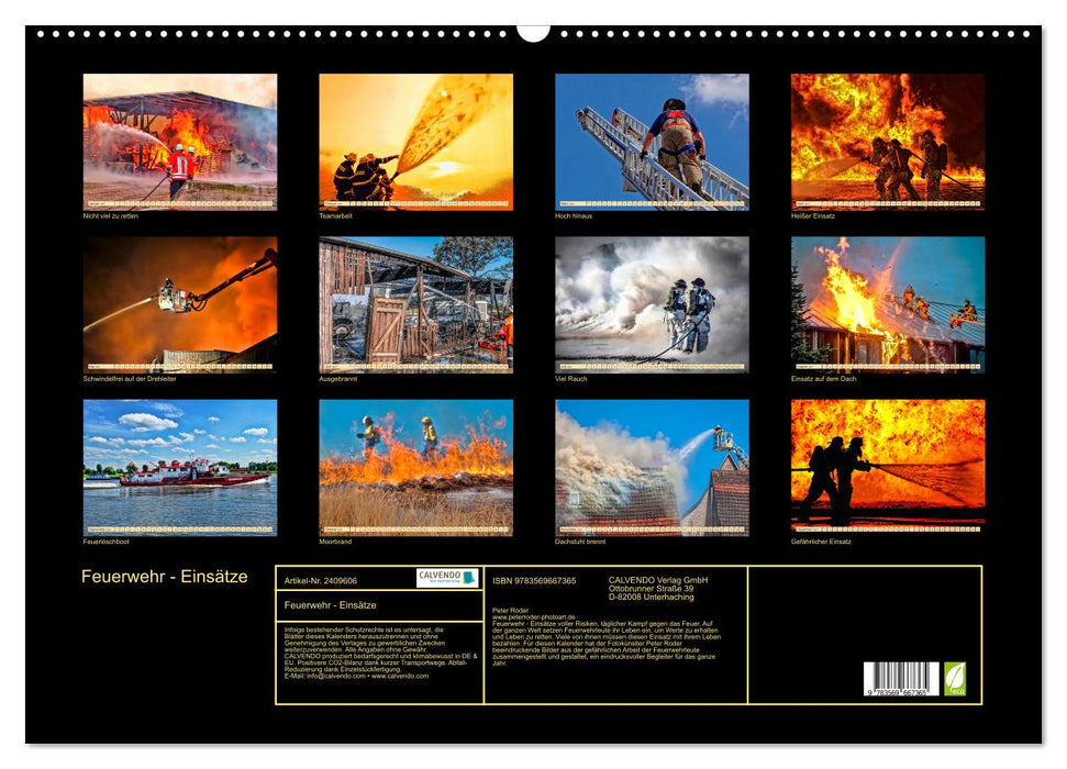 Feuerwehr - Einsätze (CALVENDO Wandkalender 2027)