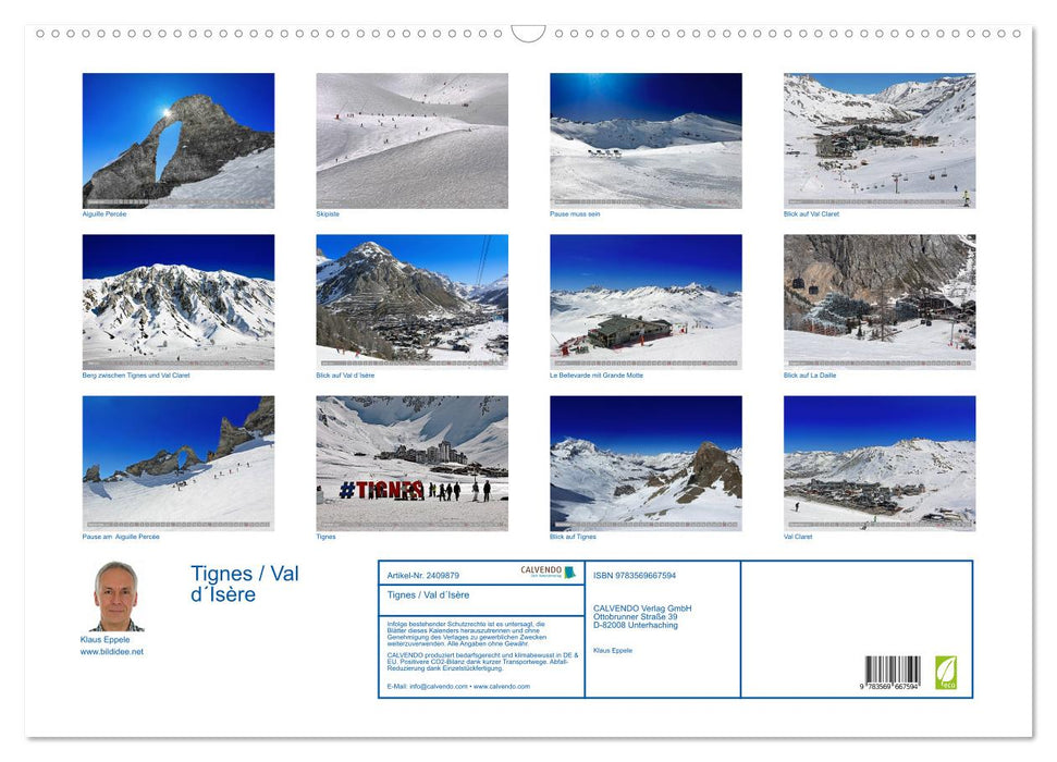 Tignes / Val d´Isère (CALVENDO Wandkalender 2027)