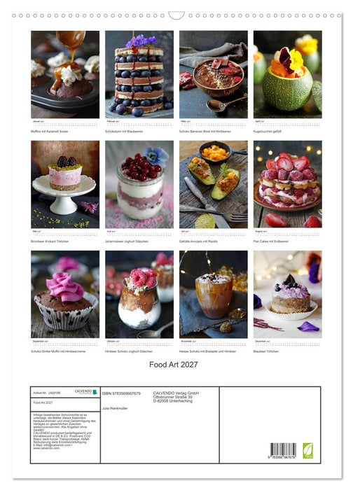 Food Art 2027 (CALVENDO Wandkalender 2027)