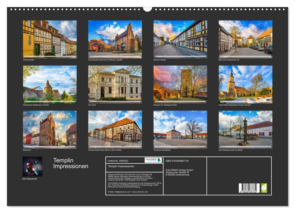 Templin Impressionen (CALVENDO Wandkalender 2027)