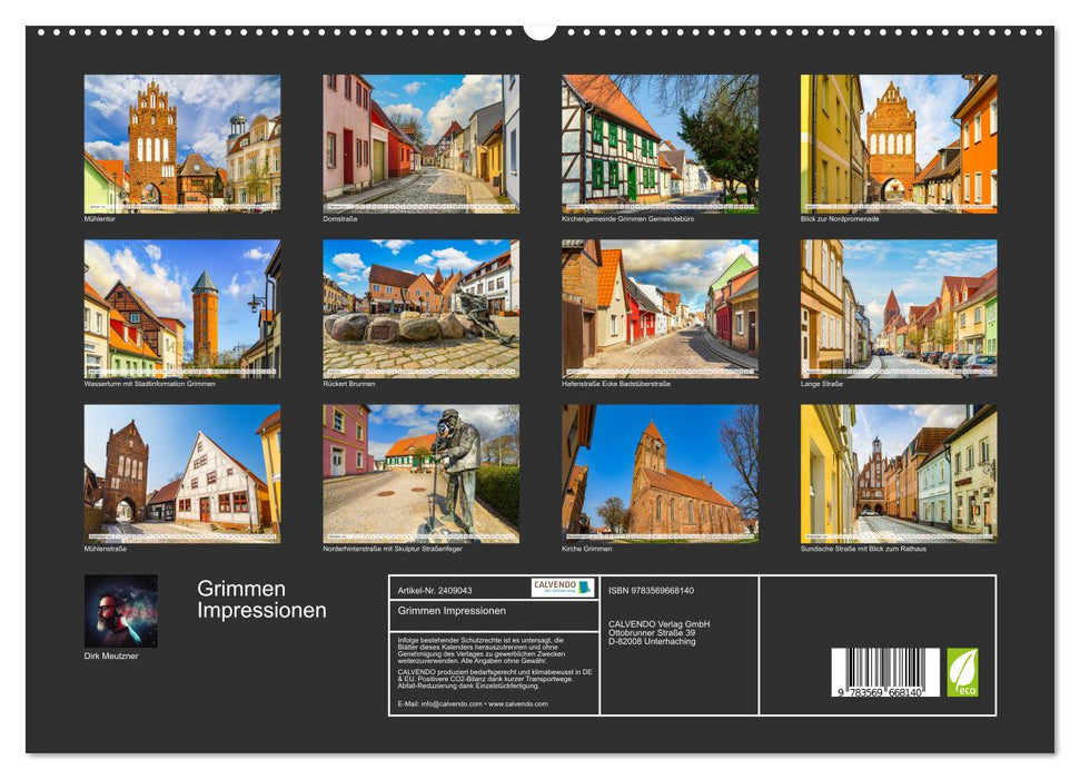 Grimmen Impressionen (CALVENDO Premium Wandkalender 2027)