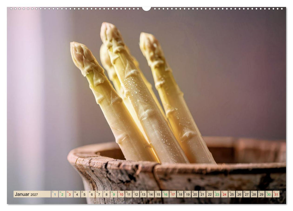 Weißer Spargel (CALVENDO Wandkalender 2027)
