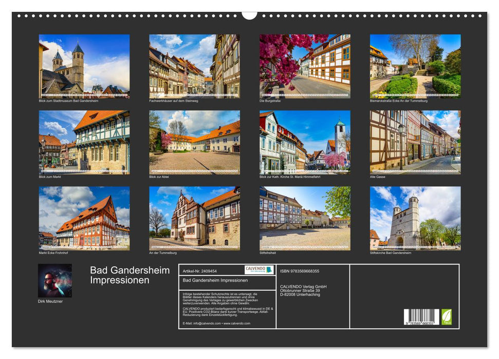 Bad Gandersheim Impressionen (CALVENDO Wandkalender 2027)