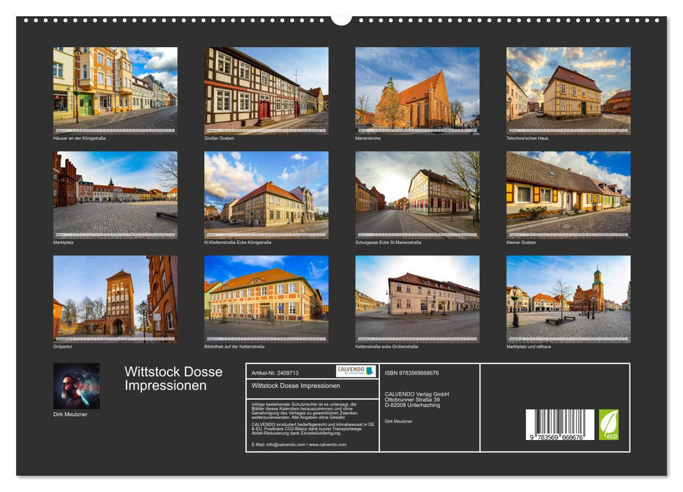 Wittstock Dosse Impressionen (CALVENDO Premium Wandkalender 2027)
