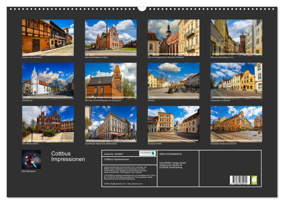 Cottbus Impressionen (CALVENDO Wandkalender 2027)