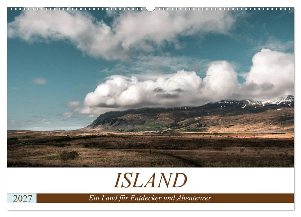 Island. Ein Land für Entdecker und Abenteurer. (CALVENDO Wandkalender 2027)