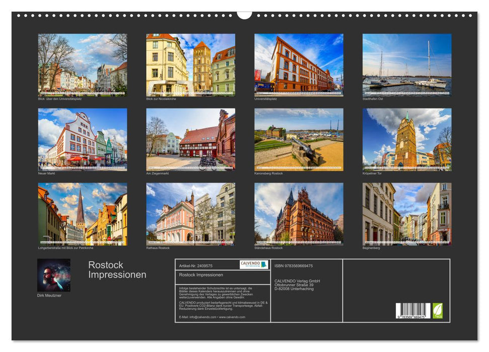 Rostock Impressionen (CALVENDO Wandkalender 2027)