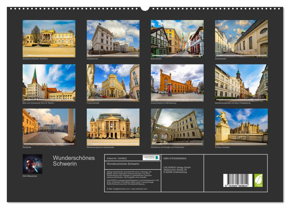 Wunderschönes Schwerin (CALVENDO Premium Wandkalender 2027)