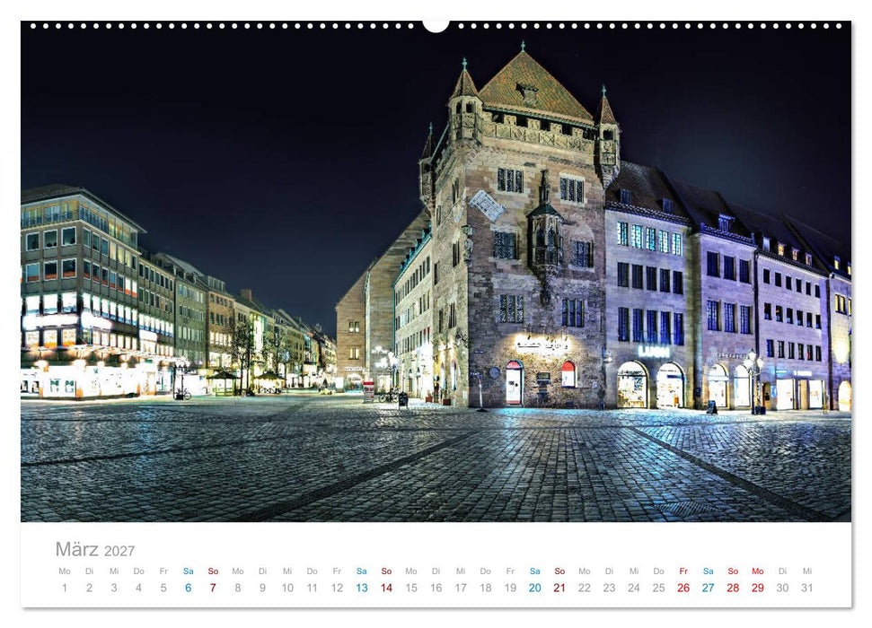 Nürnberg - Stadt der Brücken und Geschichte (CALVENDO Premium Wandkalender 2027)