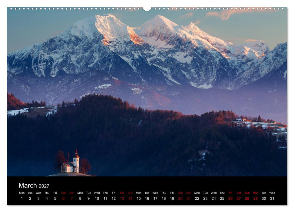 Mountains of Slovenia (CALVENDO Premium-Calendar 2027)