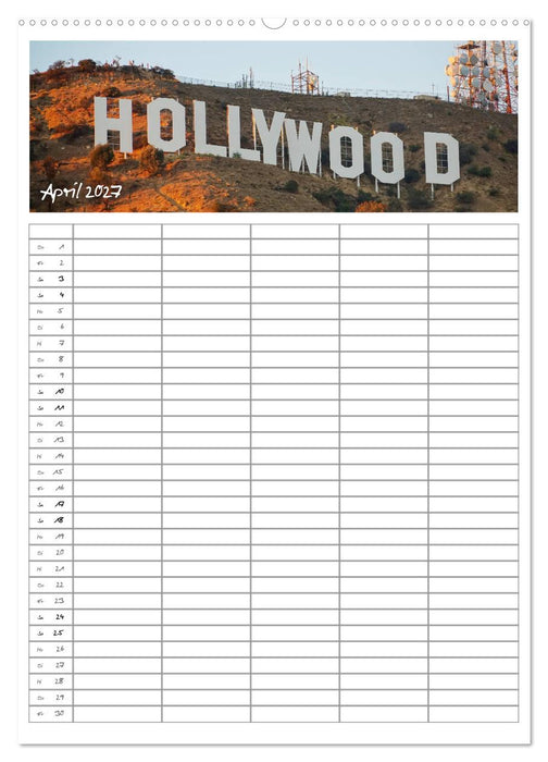 Kalifornien - Familienplaner 2027 (CALVENDO Wandkalender 2027)