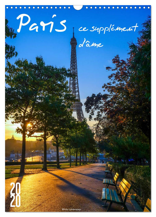 Paris, ce supplément d'âme (CALVENDO Calendrier mensuel 2027)