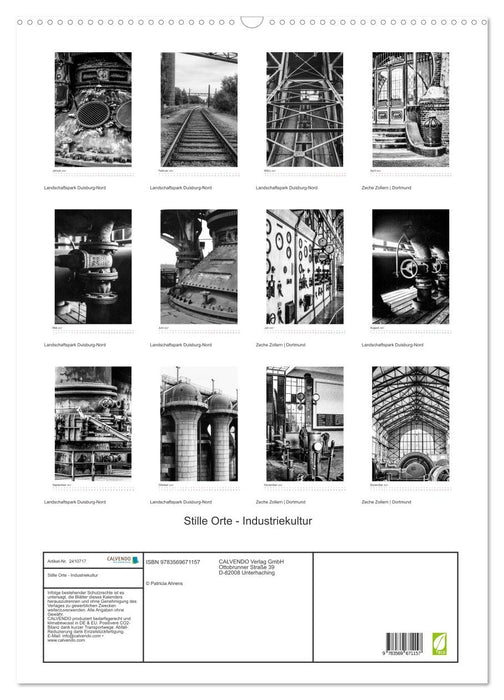 Stille Orte - Industriekultur (CALVENDO Wandkalender 2027)