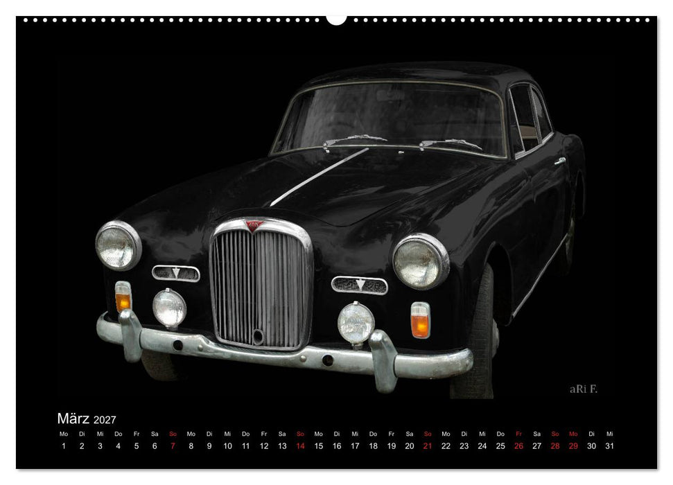 2027 Oldtimer by aRi F. (CALVENDO Wandkalender 2027)