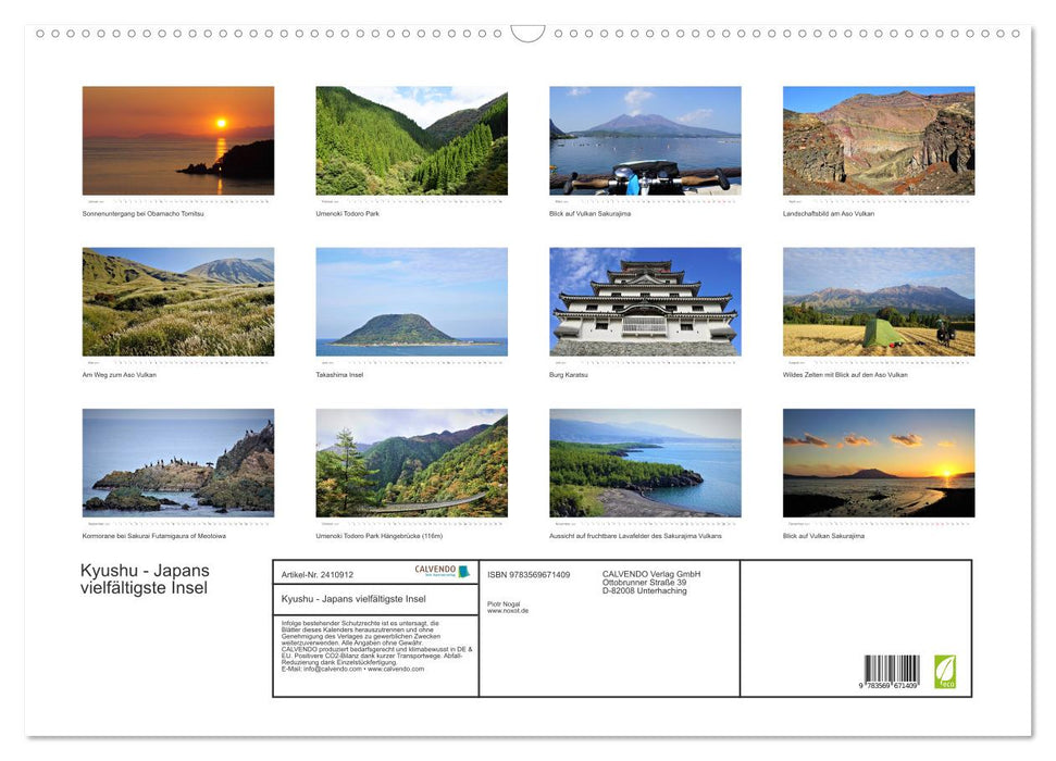 Kyushu - Japans vielfältigste Insel (CALVENDO Wandkalender 2027)