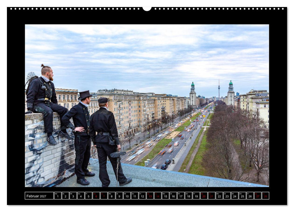 Schornsteinfeger über Berlin - Die Glücksbringer auf den Dächern der Hauptstadt (CALVENDO Premium Wandkalender 2027)