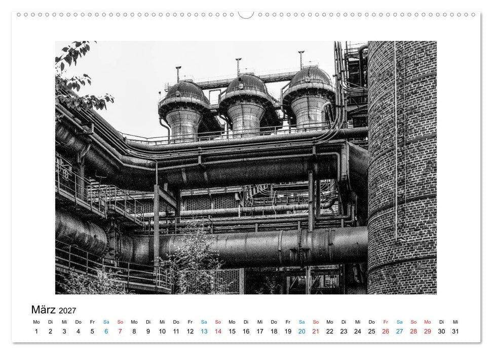 Die große Stille – Industriekultur im Revier (CALVENDO Premium Wandkalender 2027)