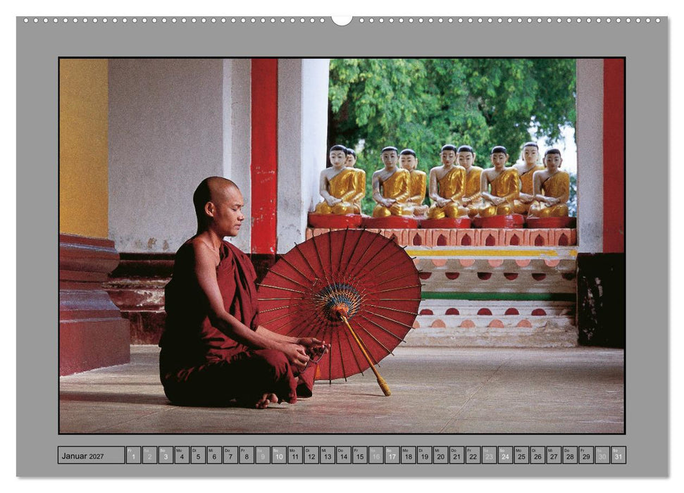 SÜDOSTASIEN Im Reich des Buddha (CALVENDO Wandkalender 2027)