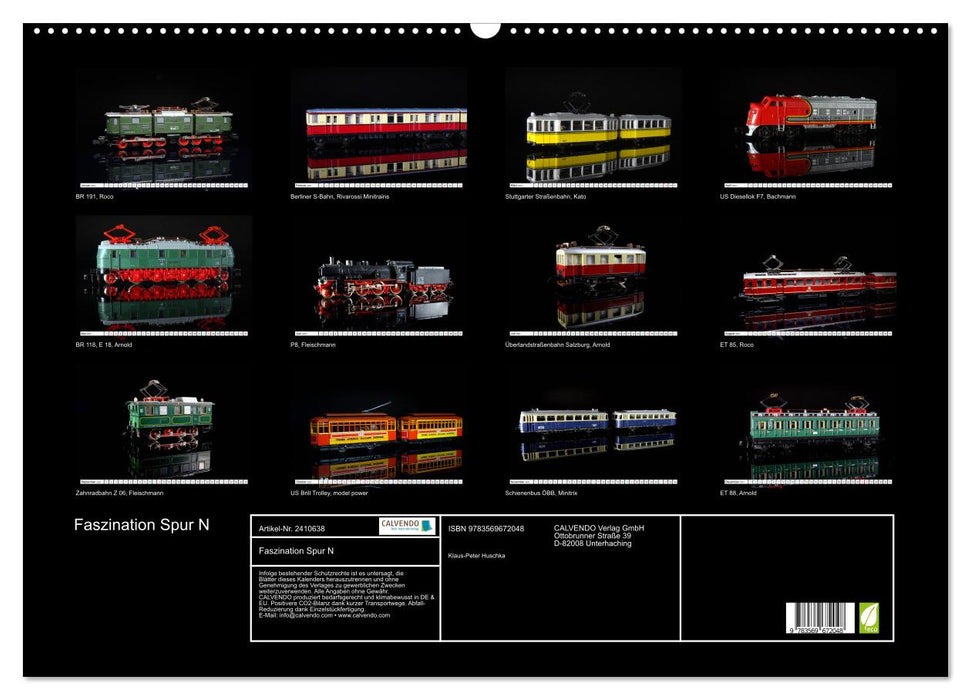 Faszination Spur N (CALVENDO Wandkalender 2027)