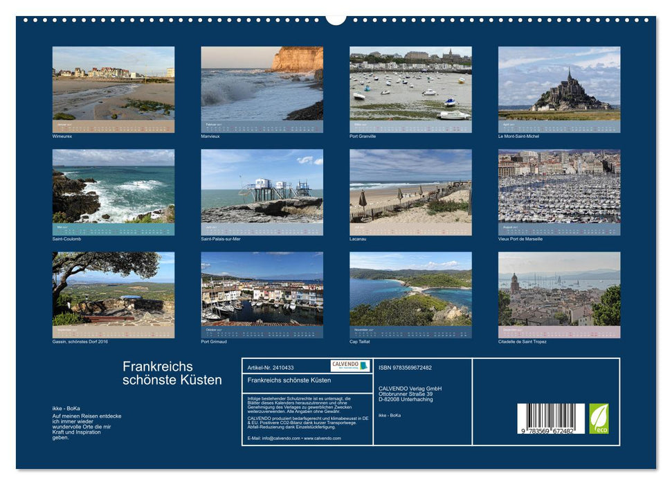 Frankreichs schönste Küsten (CALVENDO Premium Wandkalender 2027)