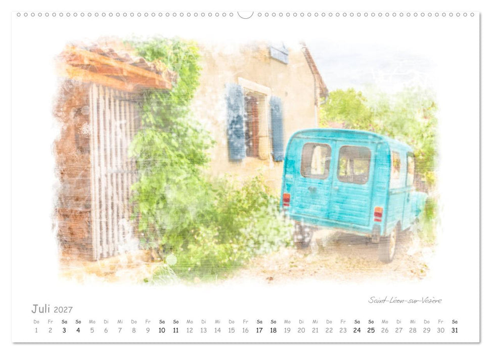 Romantisches Périgord (CALVENDO Premium Wandkalender 2027)