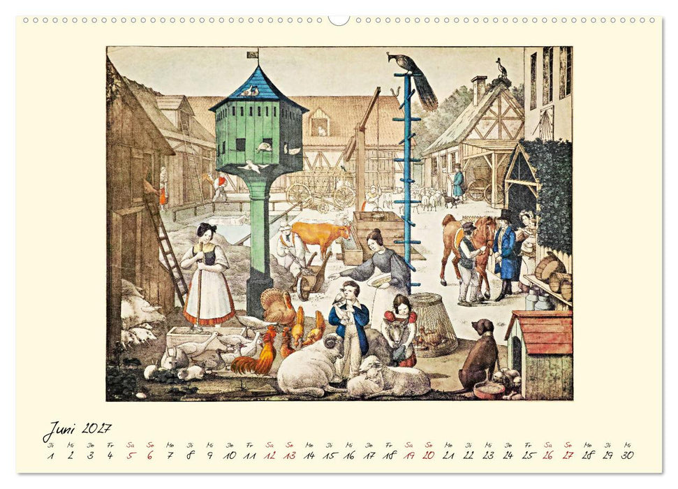 Alltagsleben der Biedermeier-Zeit (CALVENDO Premium Wandkalender 2027)