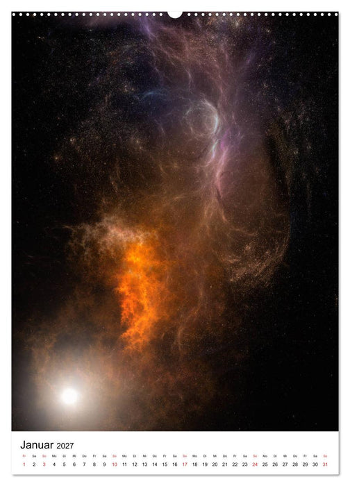 Unser Universum eine interstellare Reise (CALVENDO Wandkalender 2027)